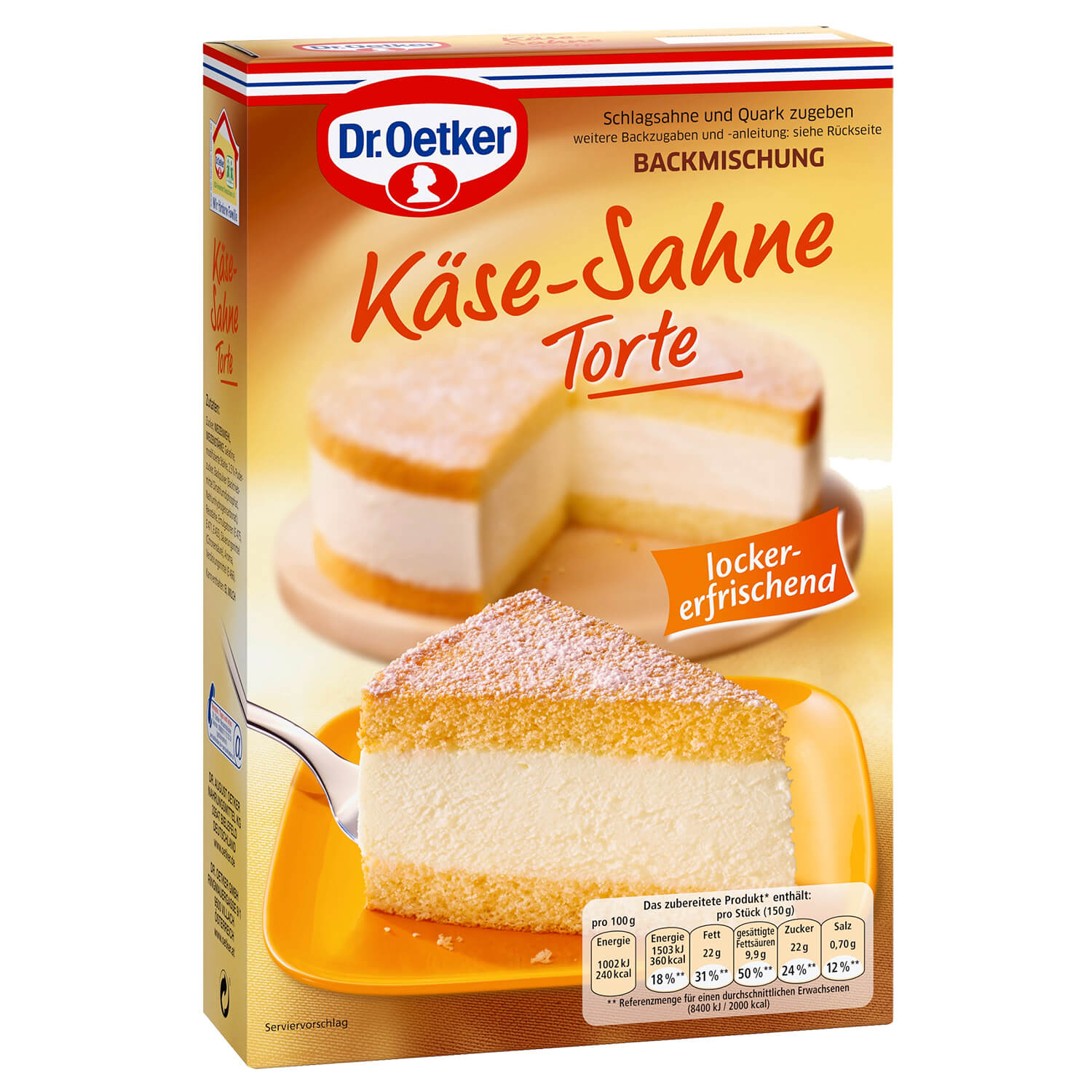 Dr.Oetker Käse-Sahne Torte – Μείγμα για Cheesecake – ochsenkopf